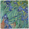 Irises (Van Gogh) Cloth Napkins - Personalized Dinner (Full Open)