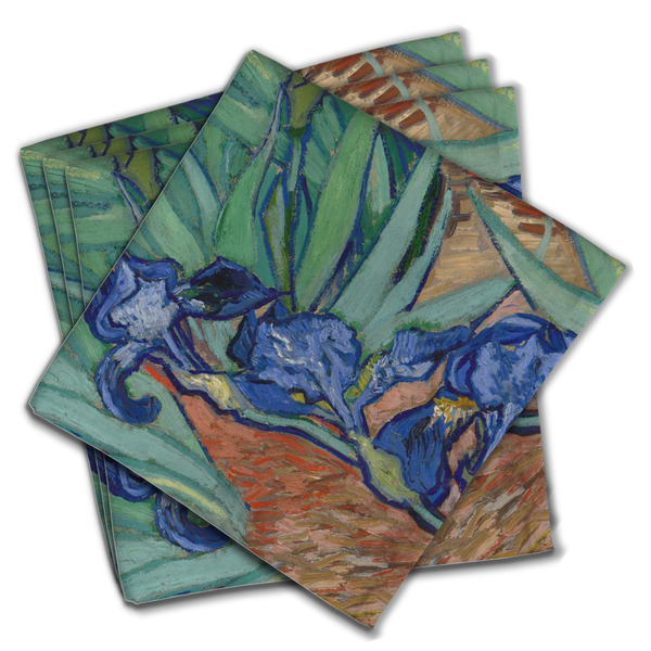 Custom Irises (Van Gogh) Cloth Napkins (Set of 4)
