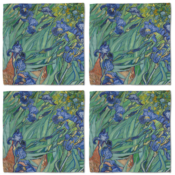 Irises (Van Gogh) Cloth Napkins - Personalized Lunch (APPROVAL) Set of 4