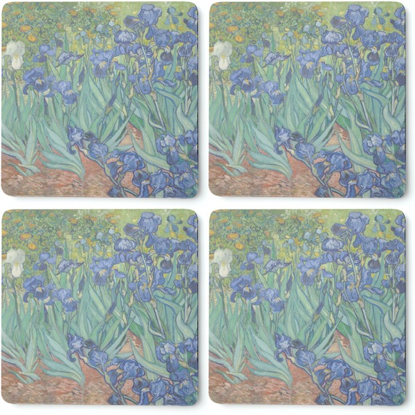 Irises (Van Gogh) Coaster Rubber Back - Apvl