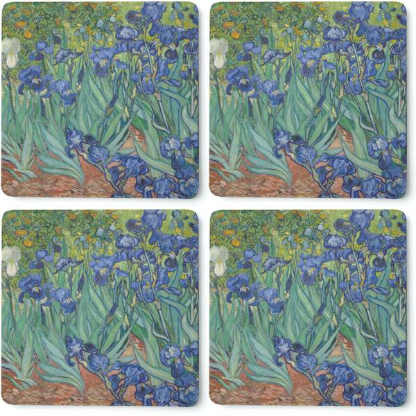 Irises (Van Gogh) Coaster Rubber Back - Apvl