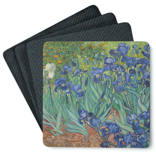 Irises (Van Gogh) Coaster Rubber Back - Main