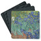 Irises (Van Gogh) Square Rubber Backed Coasters - Set of 4