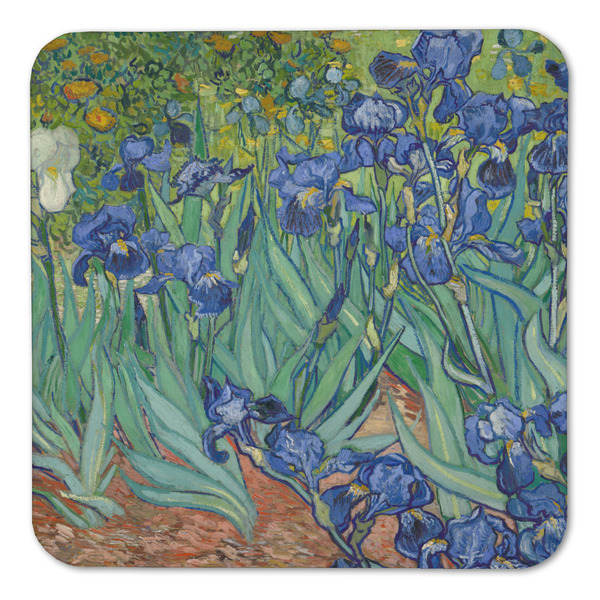 Irises (Van Gogh) Coaster Set - FRONT (one)