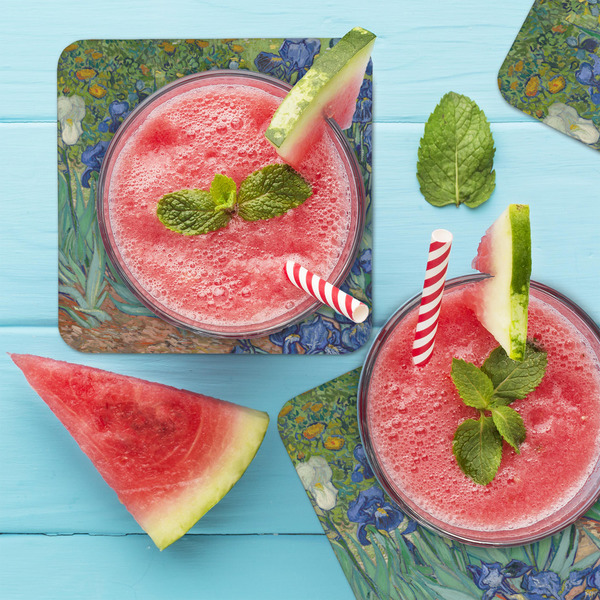 Irises (Van Gogh) Coaster Set - LIFESTYLE