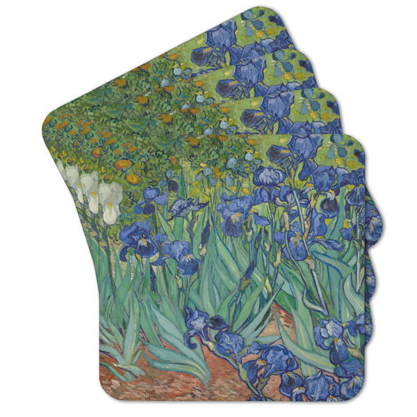 Custom Irises (Van Gogh) Cork Coaster - Set of 4