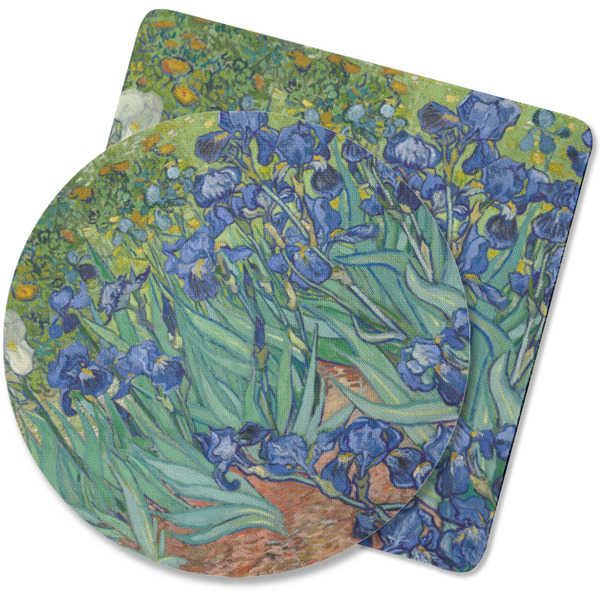 Custom Irises (Van Gogh) Rubber Backed Coaster
