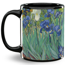Irises (Van Gogh) 11 Oz Coffee Mug - Black