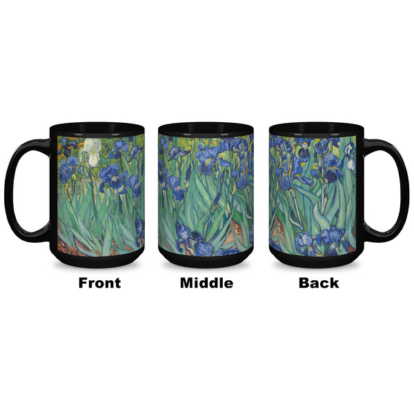 Irises (Van Gogh) Coffee Mug - 15 oz - Black APPROVAL