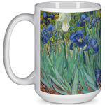 Irises (Van Gogh) 15 Oz Coffee Mug - White