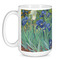 Irises (Van Gogh) Coffee Mug - 15 oz - White
