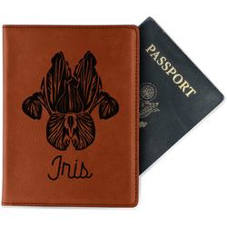 Irises (Van Gogh) Passport Holder - Faux Leather - Double Sided