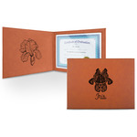 Irises (Van Gogh) Leatherette Certificate Holder