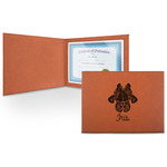 Irises (Van Gogh) Leatherette Certificate Holder - Front