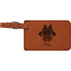 Irises (Van Gogh) Leatherette Luggage Tag