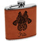 Irises (Van Gogh) Leatherette Wrapped Stainless Steel Flask