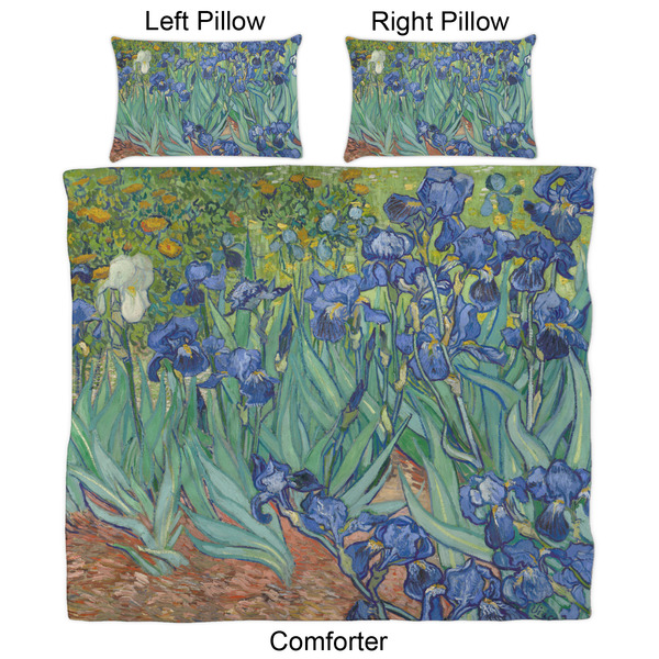 Irises (Van Gogh) Comforter Set - King - Approval