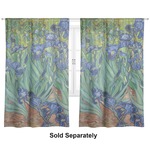Irises (Van Gogh) Curtain Panel - Custom Size