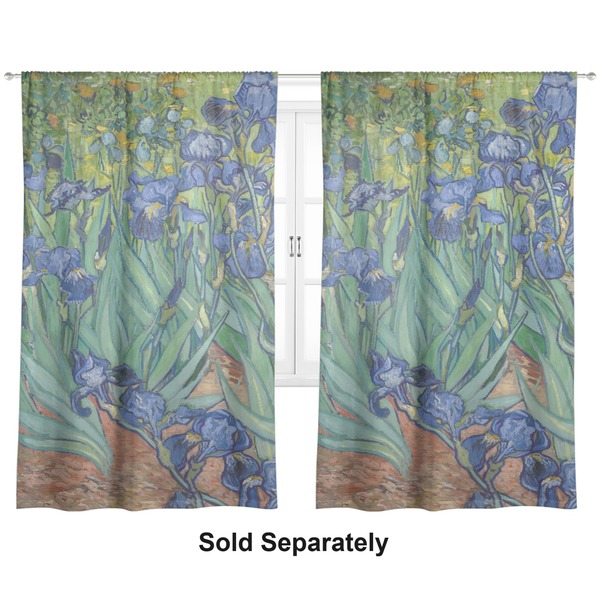 Custom Irises (Van Gogh) Curtain Panel - Custom Size