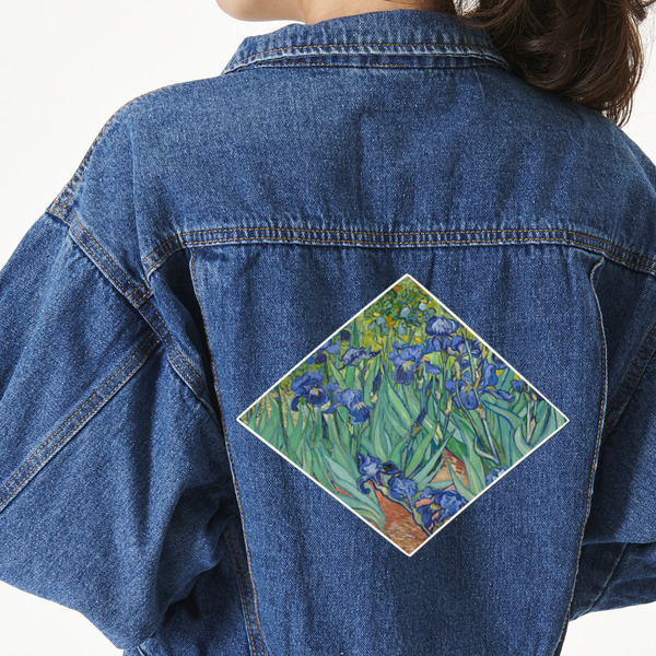 Custom Irises (Van Gogh) Twill Iron On Patch - Custom Shape - 3XL