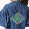 Irises (Van Gogh) Twill Iron On Patch - Custom Shape - 3XL
