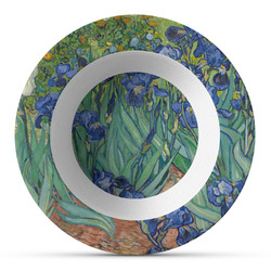Irises (Van Gogh) Plastic Bowl - Microwave Safe - Composite Polymer