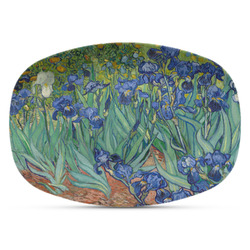 Irises (Van Gogh) Plastic Platter - Microwave & Oven Safe Composite Polymer