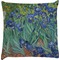 Irises (Van Gogh) Decorative Pillow Case (Personalized)