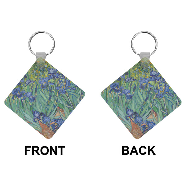 Irises (Van Gogh) Diamond Keychain (Front + Back)