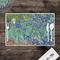 Irises (Van Gogh) Disposable Paper Placemat - In Context