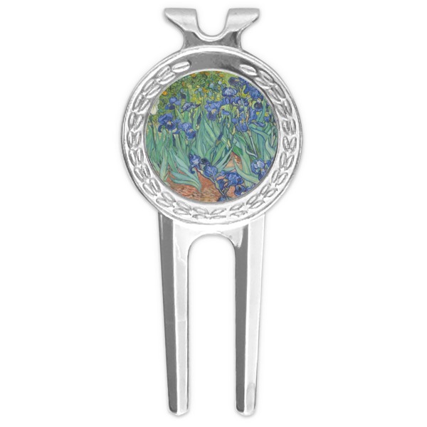 Custom Irises (Van Gogh) Golf Divot Tool & Ball Marker
