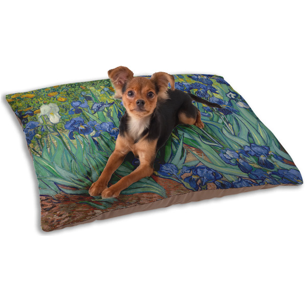 Irises (Van Gogh) Dog Bed - Small LIFESTYLE
