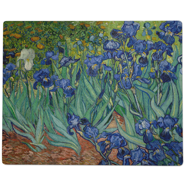 Irises (Van Gogh) Dog Food Mat - Large without Bowls