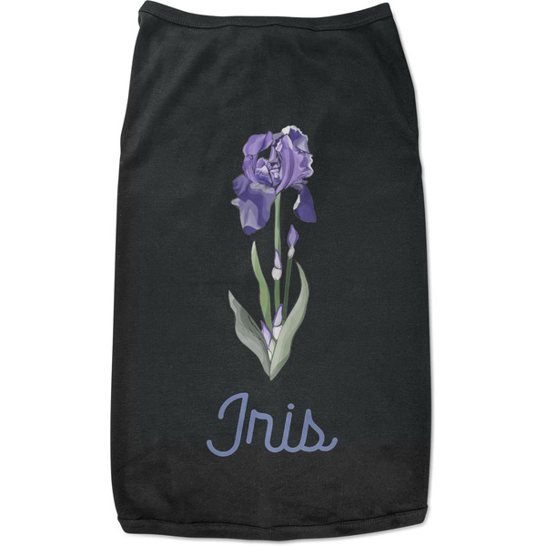 Custom Irises (Van Gogh) Black Pet Shirt