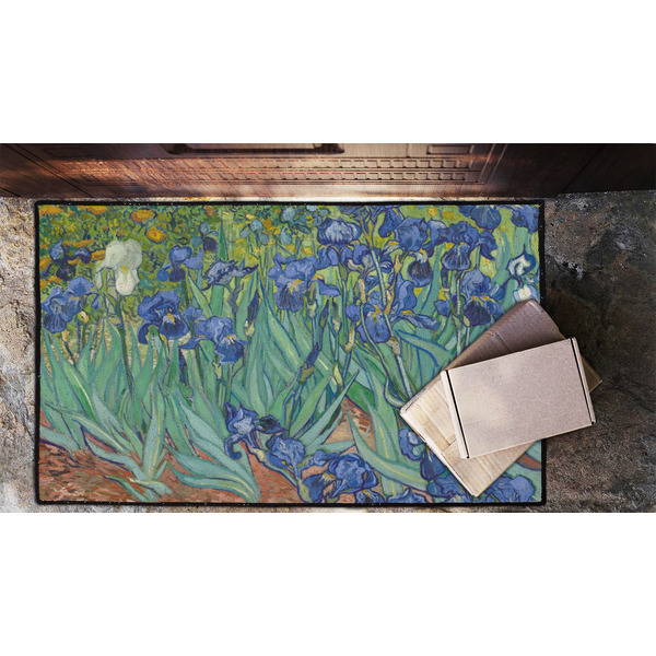 Irises (Van Gogh) Door Mat - LIFESTYLE (Lrg)