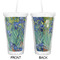 Irises (Van Gogh) Double Wall Tumbler with Straw - Approval