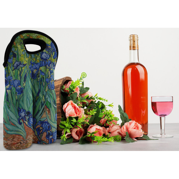 Irises (Van Gogh) Double Wine Tote - LIFESTYLE (new)