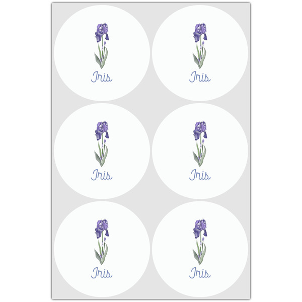 Irises (Van Gogh) Drink Topper - Large - Set of 6