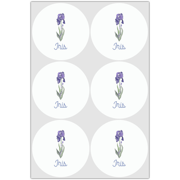 Irises (Van Gogh) Drink Topper - XLarge - Set of 6