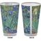 Irises (Van Gogh) Pint Glass - Full Color - Front & Back Views