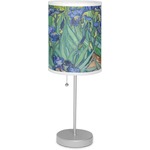 Irises (Van Gogh) 7" Drum Lamp with Shade Linen