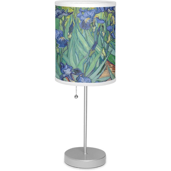 Custom Irises (Van Gogh) Lamp with Drum Shade