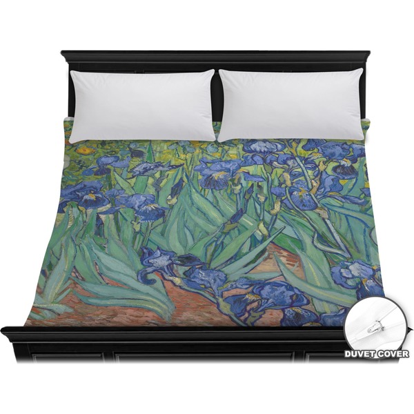 Custom Irises (Van Gogh) Duvet Cover - King
