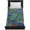 Irises (Van Gogh) Duvet Cover - Twin XL - On Bed - No Prop