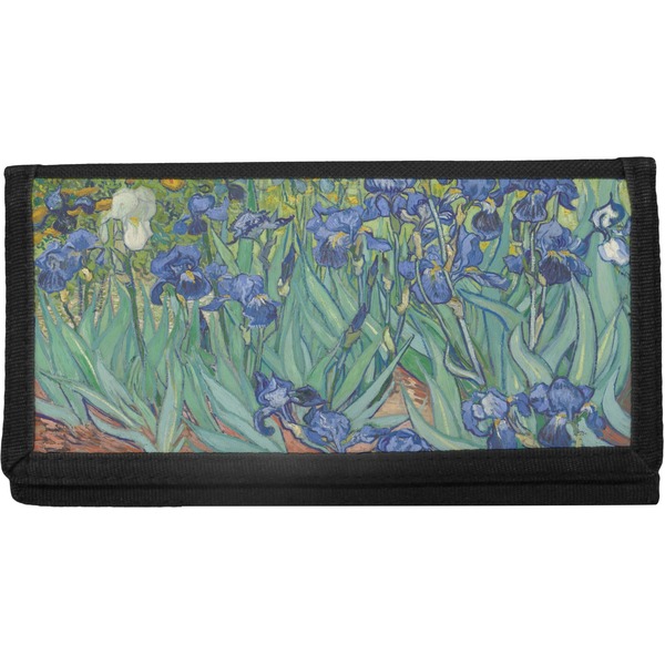 Custom Irises (Van Gogh) Canvas Checkbook Cover