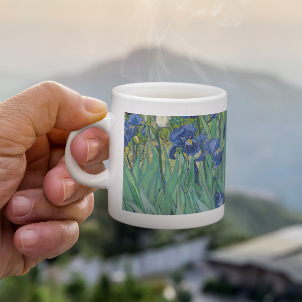 Custom Irises (Van Gogh) Single Shot Espresso Cup - Single
