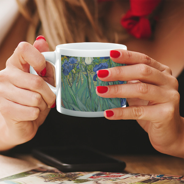 Custom Irises (Van Gogh) Double Shot Espresso Cup - Single