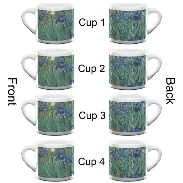 Irises (Van Gogh) Espresso Cup - 6oz (Double Shot Set of 4) APPROVAL