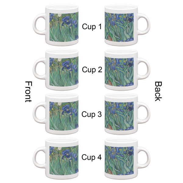 Irises (Van Gogh) Espresso Cup Set of 4 - Apvl