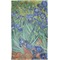 Irises (Van Gogh) Finger Tip Towel - Full View
